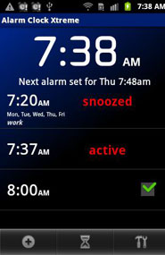 The daily app, Alarm Clock Extreme