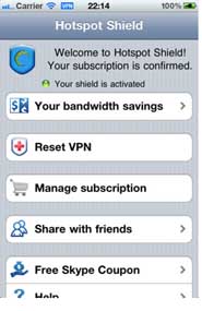 The Daily App, Hotspot Shield