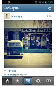 The daily app, instagram for androit
