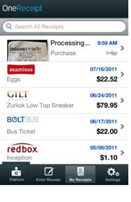 The Daily App, OneReceipt