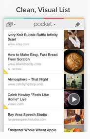 The daily app, Pocket