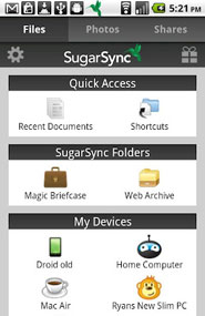 The daily app, SugarSync