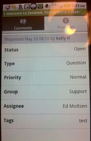 Zendesk for Android devices