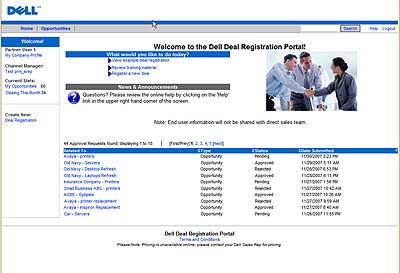 Dell Deal Registration Program