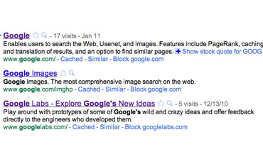 Google block