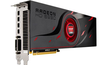 The latest Radeon graphics card, Radeon HD 6990