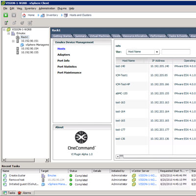 ... available its new onecommand manager plug in ocm vcp for the vmware