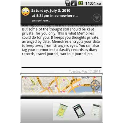  Android  Navigation on Memoires The Diary For Android