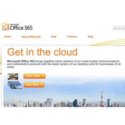 office 365. Office 365, In The Cloud